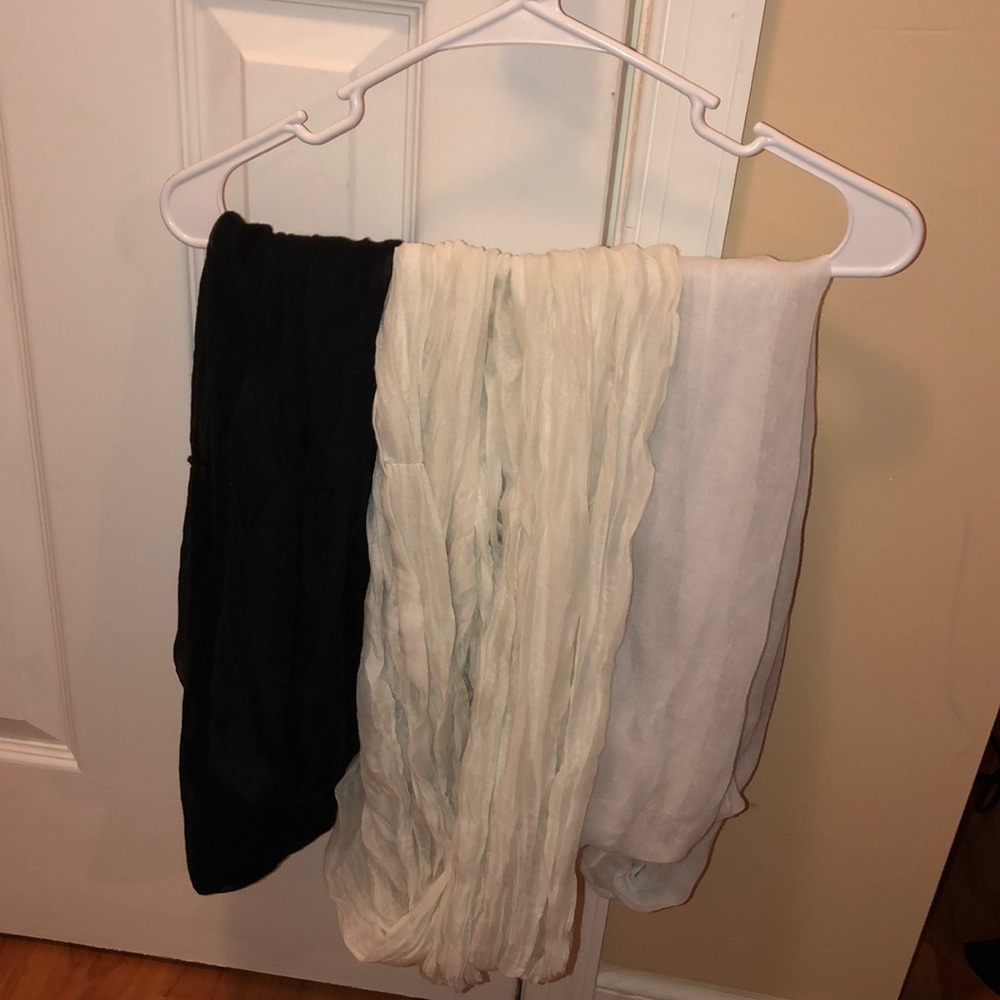 Infinity scarves. All 3 sold together.